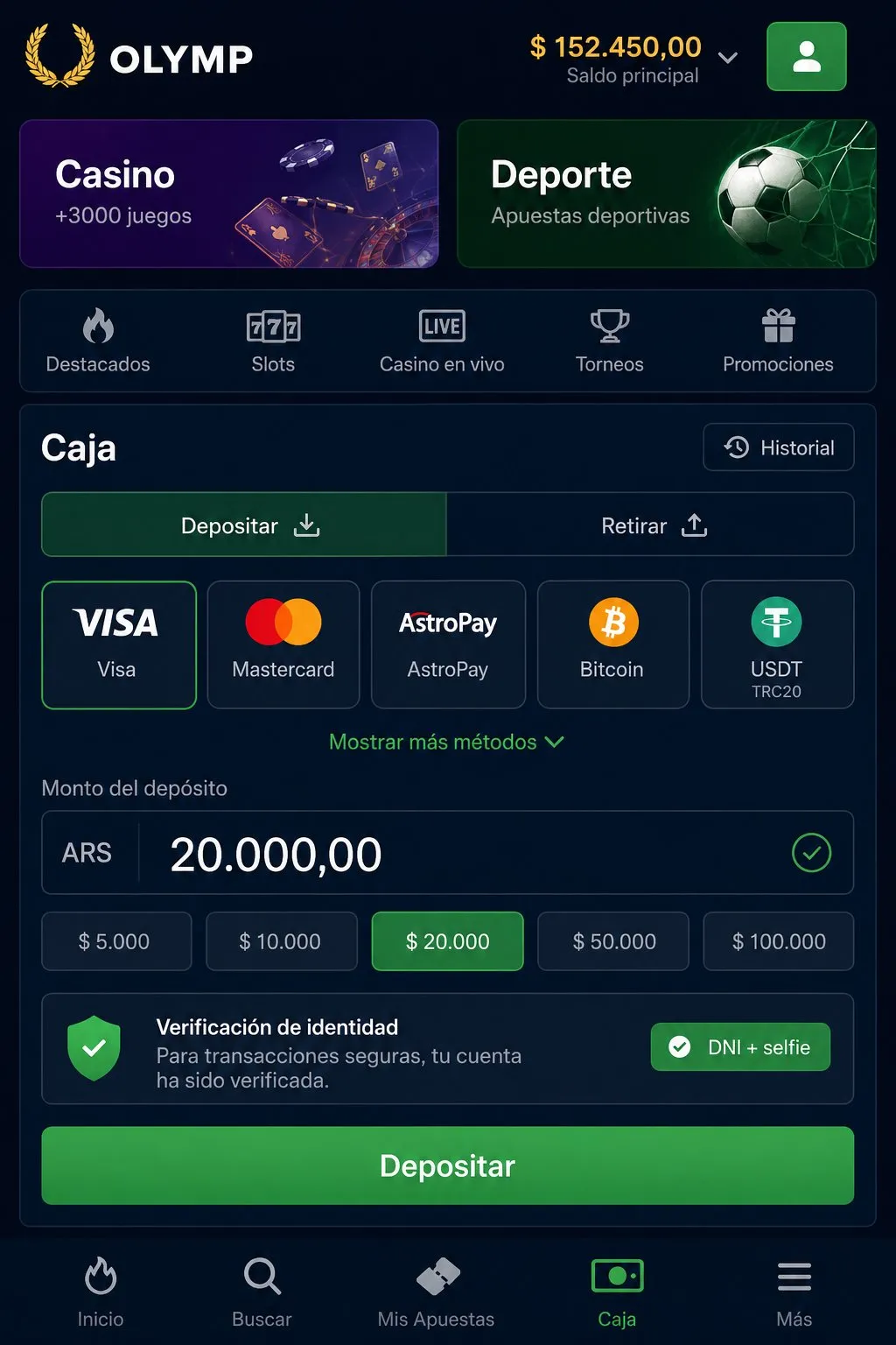 App Olimp Casino móvil: funciones desde el teléfono